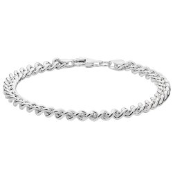 Silver Curb Bracelet 