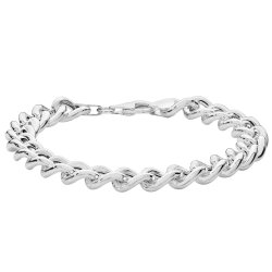 Silver Curb Bracelet 