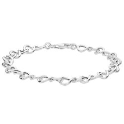 Silver Infinity Link Bracelet 
