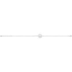 Silver Rhodium Sun Bracelet 