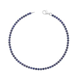 Silver Round Cz Tennis Bracelet 