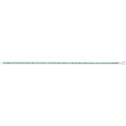 Silver Round Cz Tennis Bracelet 