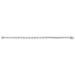 Silver Cz Wave Bracelet 