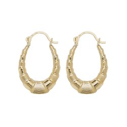 9ct Gold Creole Earrings 