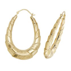 9ct Gold Creole Earrings 