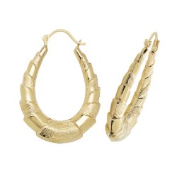 9ct Gold Creole Earrings 