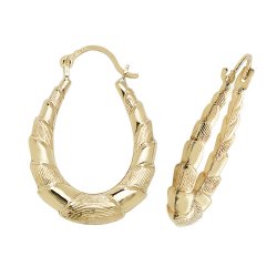 9ct Gold Creole Earrings 
