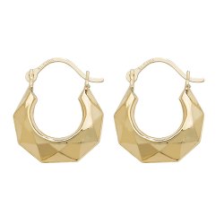 9ct Gold Creole Earrings 