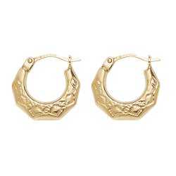 9ct Gold Creole Earrings 