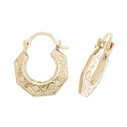 9ct Gold Creole Earrings 
