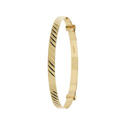 9ct Gold Babies' Engraved Expandable Bangle 