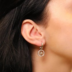 TI SENTO Rose Gold Cubic Zirconia Star Ear Charms 9205ZR