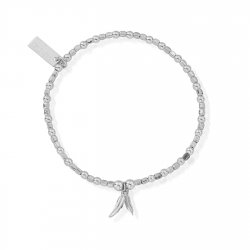 Chlobo Mini Cube Double Feather Bracelet