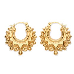 9ct Gold Creole Earrings 