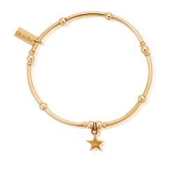 Chlobo Gold Mini Noodle Ball Star Bracelet