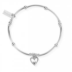 Chlobo Mini Noodle Ball Heart In Heart Bracelet