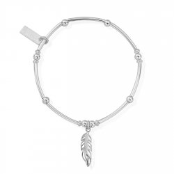 Chlobo Mini Noodle Ball Filigree Feather Bracelet