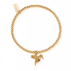 Chlobo Gold Cute Charm Hummingbird Bracelet