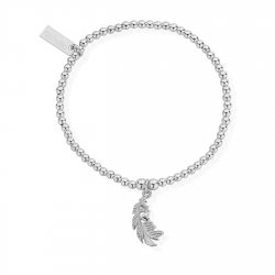 Chlobo Cute Charm Heart In Feather Bracelet