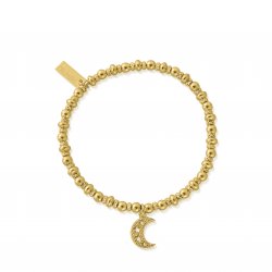 Chlobo Gold Didi Sparkle Starry Moon Bracelet