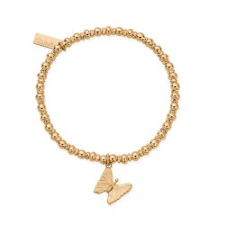 Chlobo Gold Didi Sparkle Butterfly Bracelet