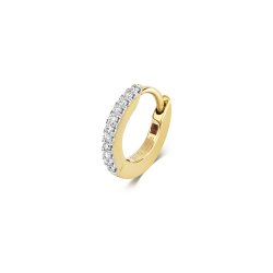 Diamond Cartilage Hoop In 9ct Gold 