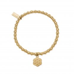 Chlobo Gold Didi Sparkle Flower Of Life Bracelet