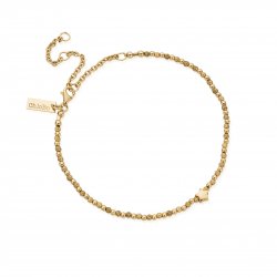 Chlobo Gold Inset Star Anklet