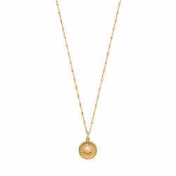 Chlobo Gold Delicate Cube Chain Sun Catcher Necklace
