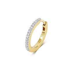 Diamond Cartilage Hoop In 9ct Gold 