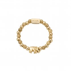 Chlobo Gold Lucky Elephant Ring