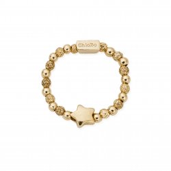 Chlobo Gold Inset Star Ring
