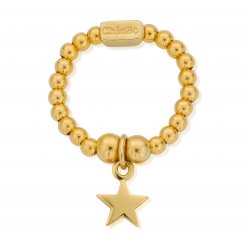 Chlobo Gold Mini Star Ring
