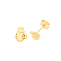 9ct Gold Boxing Gloves Studs 