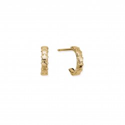 Chlobo Gold Tiny Multi Star Huggie Hoops