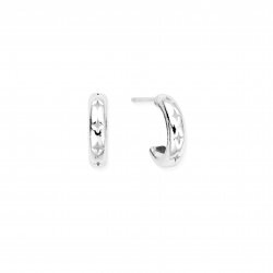 Chlobo Cut Out North Star Huggie Hoops