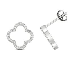 Diamond Studs In 9ct White Gold 