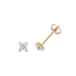 Diamond Studs In 9ct Gold 