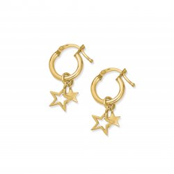 Chlobo Gold Double Star Small Hoops