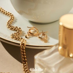 Chlobo Gold Wisdom And Guidance Small Hoops
