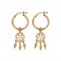 Chlobo Gold Dream Catcher Hoops