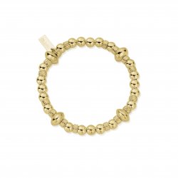 Chlobo Gold Twisted Disc Bracelet