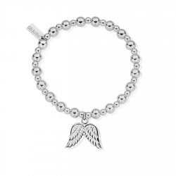 Chlobo Mini Small Ball Double Angel Wing Bracelet