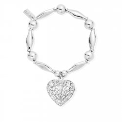 Chlobo Chunky Filigree Heart Bracelet