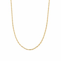 Chlobo Gold Twisted Rope Chain Necklace