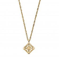 Chlobo Gold Twisted Rope Chain Inner Guidance Necklace