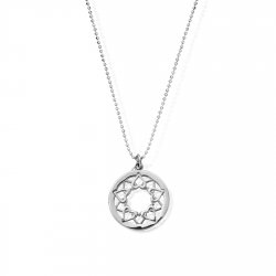 Chlobo Diamond Cut Chain With Heart Mandala Pendant