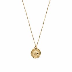 Chlobo Gold Diamond Cut Chain With Bobble Compass Pendant