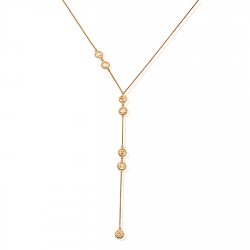 Chlobo Gold Positive Vibes Lariat Necklace