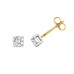 Diamond Studs In 9ct Gold 